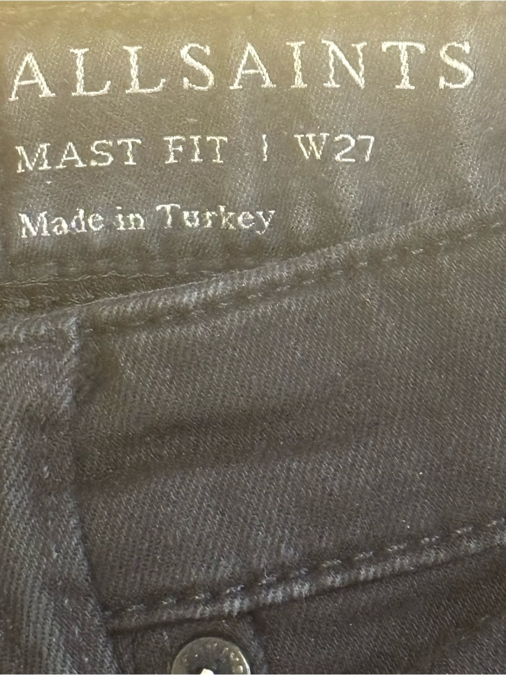 AllSaints Women's Skinny Black Jeans